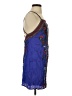 Ecote 100% Rayon Paisley Blue Cocktail Dress Size S - photo 4