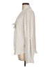 Worthington 100% Polyester Polka Dots Ivory Long Sleeve Blouse Size L - photo 5