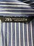 Zara Stripes Blue Short Sleeve Blouse Size S - photo 7