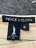 Peace of Cloth Solid Tan Khakis Size 6 - photo 4