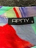 AP.NY Color Block Graphic Purple 3/4 Sleeve Blouse Size S - photo 7