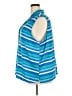 Muk Luks Stripes Blue Sleeveless Blouse Size 3X - photo 5