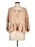 American Eagle Outfitters Tan 3/4 Sleeve Blouse Size L - photo 1