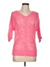 Vanity 100% Acrylic Pink Pullover Sweater Size L - photo 1