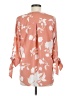 West Kei 100% Polyester Orange 3/4 Sleeve Blouse Size M - photo 2
