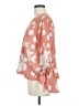 West Kei 100% Polyester Orange 3/4 Sleeve Blouse Size M - photo 5