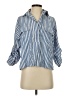 Max Studio Stripes Blue 3/4 Sleeve Blouse Size XS - photo 1