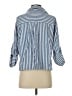 Max Studio Stripes Blue 3/4 Sleeve Blouse Size XS - photo 2