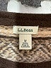L.L.Bean 100% Cashmere Chevron-herringbone Brown Cashmere Pullover Sweater Size Med Petite - photo 7