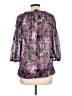 Alfani 100% Polyester Purple 3/4 Sleeve Blouse Size 12 - photo 2