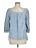 Universal Thread Blue 3/4 Sleeve Blouse Size L - photo 1