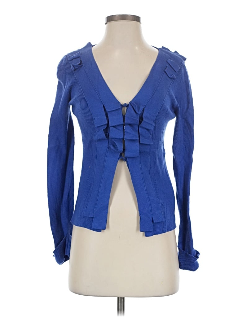 Pre-owned Adolfo Dominguez Cardigan Sweater In Blue