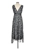 Style&Co 100% Nylon Paisley Silver Cocktail Dress Size L - photo 2