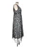 Style&Co 100% Nylon Paisley Silver Cocktail Dress Size L - photo 4