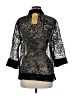 Ruby Rd. Black 3/4 Sleeve Blouse Size 8 - photo 2