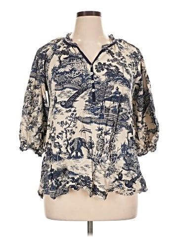 Weekend Suzanne Betro 3/4 Sleeve Blouse (view 1)