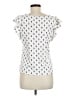 Ann Taylor White Short Sleeve Blouse Size M (petite) - photo 2