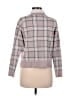 Adrienne Vittadini Plaid Gray Pullover Sweater Size M - photo 2