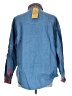 Bill Blass 100% Cotton Blue Long Sleeve Button-Down Shirt Size L - photo 2