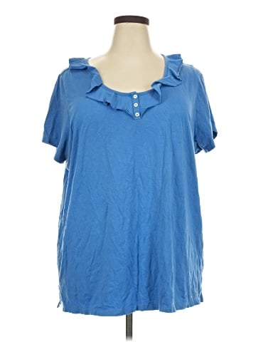 Lands' End Short Sleeve Blouse (view 1)