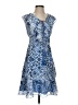 Boston Proper 100% Polyester Paisley Blue Cocktail Dress Size XS - photo 1
