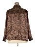 Jaclyn Smith 100% Polyester Paisley Brown Long Sleeve Blouse Size 24w - photo 2