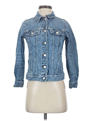 Madewell The Stretch Jean Jacket in Hobson Wash (view 1)