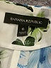 Banana Republic 100% Polyester Tropical White Casual Pants Size 6 - photo 4