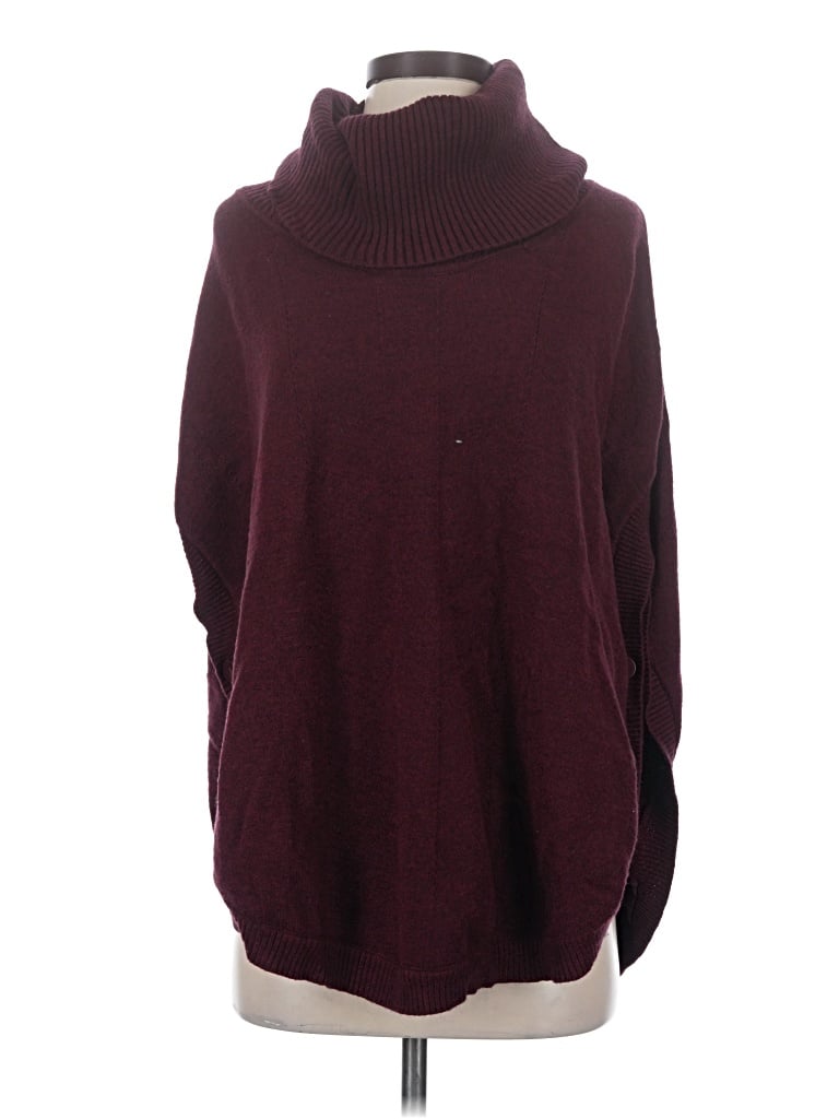 Pre-owned Sisters Turtleneck Sweater In Burgundy