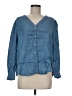 Levi's 100% Lyocell Blue 3/4 Sleeve Blouse Size M - photo 1