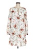Parker 100% Polyester Floral White Casual Dress Size M - photo 1