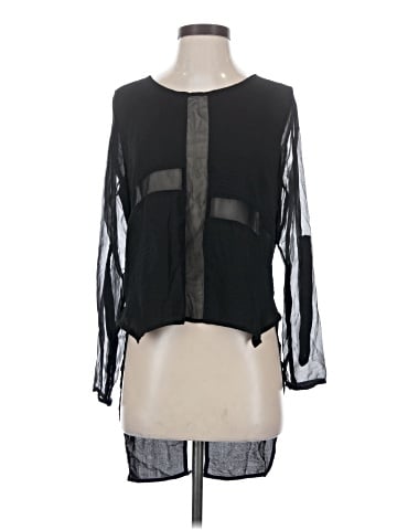 Line & Dot Long Sleeve Blouse (view 1)