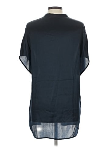Vince. Short Sleeve Silk Top (view 2)