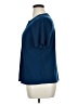 Perseption Concept Blue Short Sleeve Blouse Size XL - photo 5