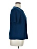 Perseption Concept Blue Short Sleeve Blouse Size XL - photo 4