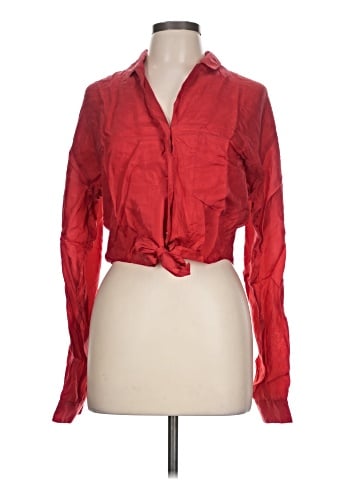 Assorted Brands Long Sleeve Silk Top (view 1)