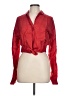 Assorted Brands 100% Silk Red Long Sleeve Silk Top Size L - photo 1