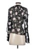 Ulla Johnson 100% Silk Black Long Sleeve Silk Top Size 4 - photo 2