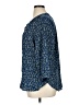 Jachs Girlfriend 100% Polyester Blue 3/4 Sleeve Blouse Size XL - photo 5