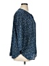 Jachs Girlfriend 100% Polyester Blue 3/4 Sleeve Blouse Size XL - photo 4