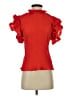 Haute Monde 100% Polyester Red Short Sleeve Blouse Size M - photo 1