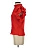 Haute Monde 100% Polyester Red Short Sleeve Blouse Size M - photo 5