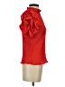 Haute Monde 100% Polyester Red Short Sleeve Blouse Size M - photo 4