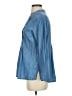 Soft Surroundings 100% Lyocell Blue 3/4 Sleeve Button-Down Shirt Size S (petite) - photo 5