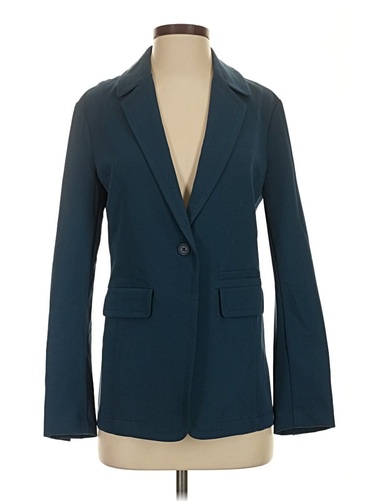Pre-owned H By Halston Blazer Jacket In Blue
