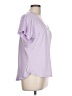 Catherine Malandrino Purple Short Sleeve Top Size L - photo 4