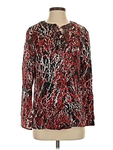 St. John Sport Long Sleeve Silk Top (view 1)