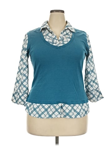Dots 3/4 Sleeve Top (view 1)