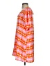 Karlie 100% Polyester Print Orange Casual Dress Size S - photo 5