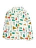 Old Navy 100% Polyester Print White Long Sleeve Button-Down Shirt Size S (kids) - photo 1